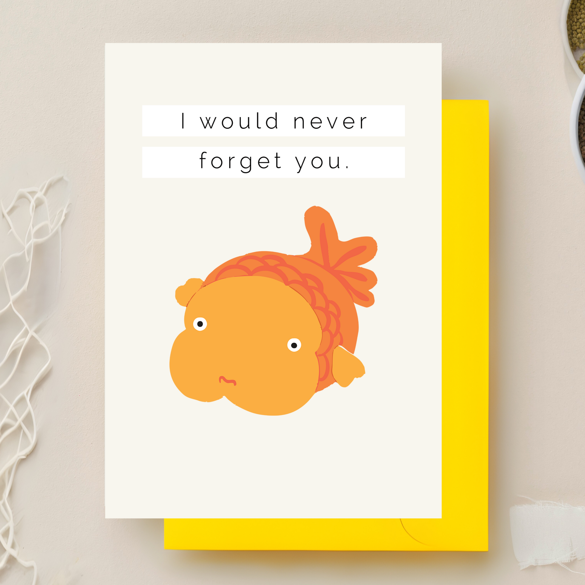 Goldfish Greeting Card